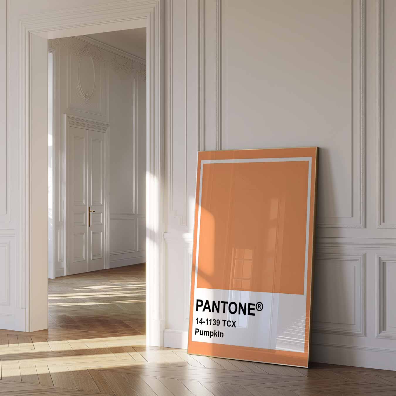 Pantone Stijlvolle Pumpkin Poster