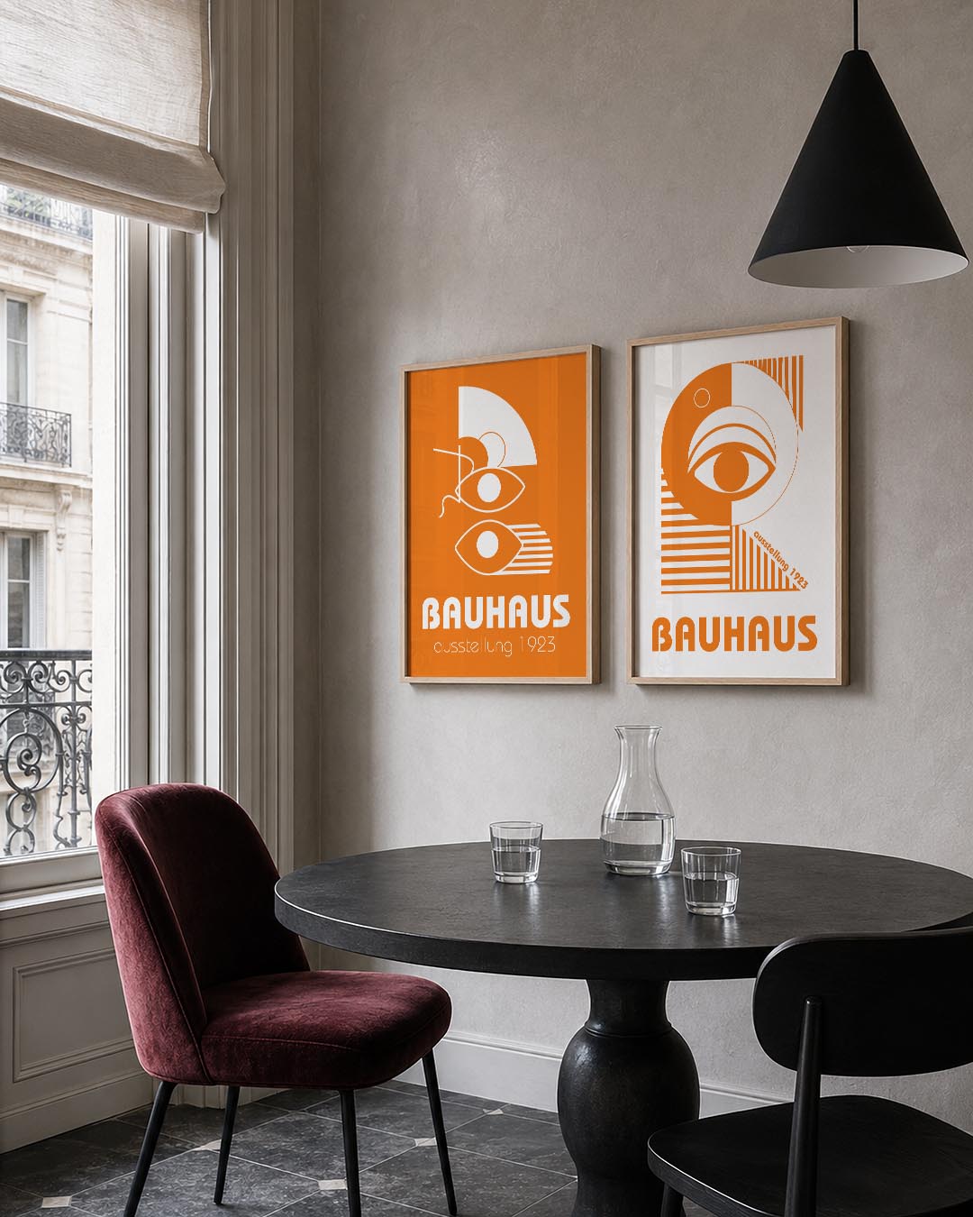 Oogvorm en lijnen Posterset