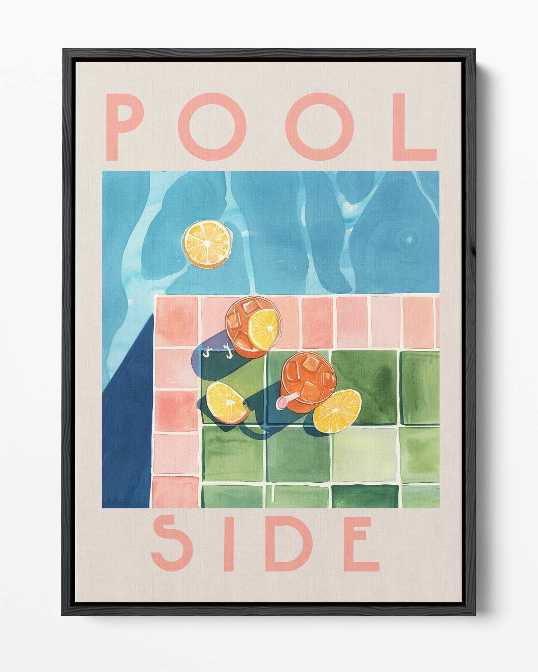 Poolside Dream Kunstwerk-canvas-dibond-plexiglas-wanddecoratie-WallArtistic