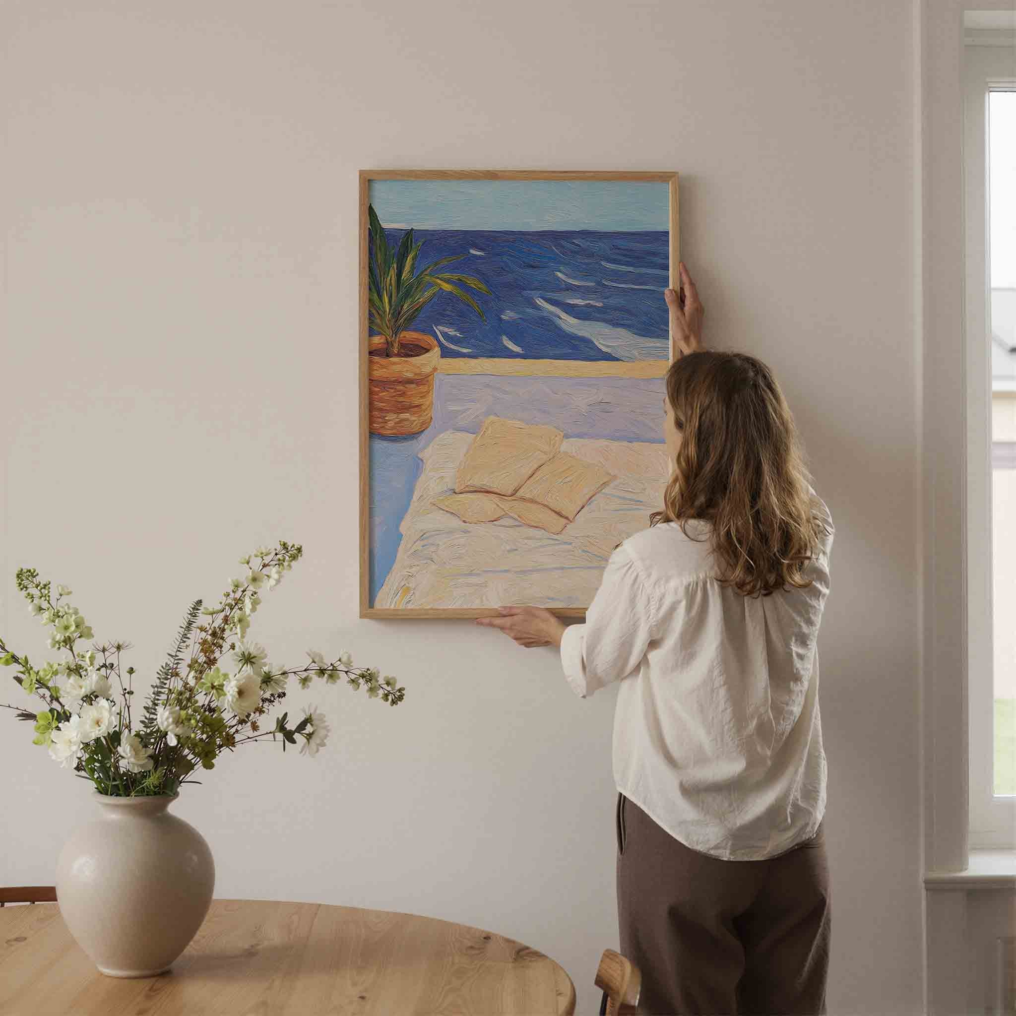 Plant en zee Poster