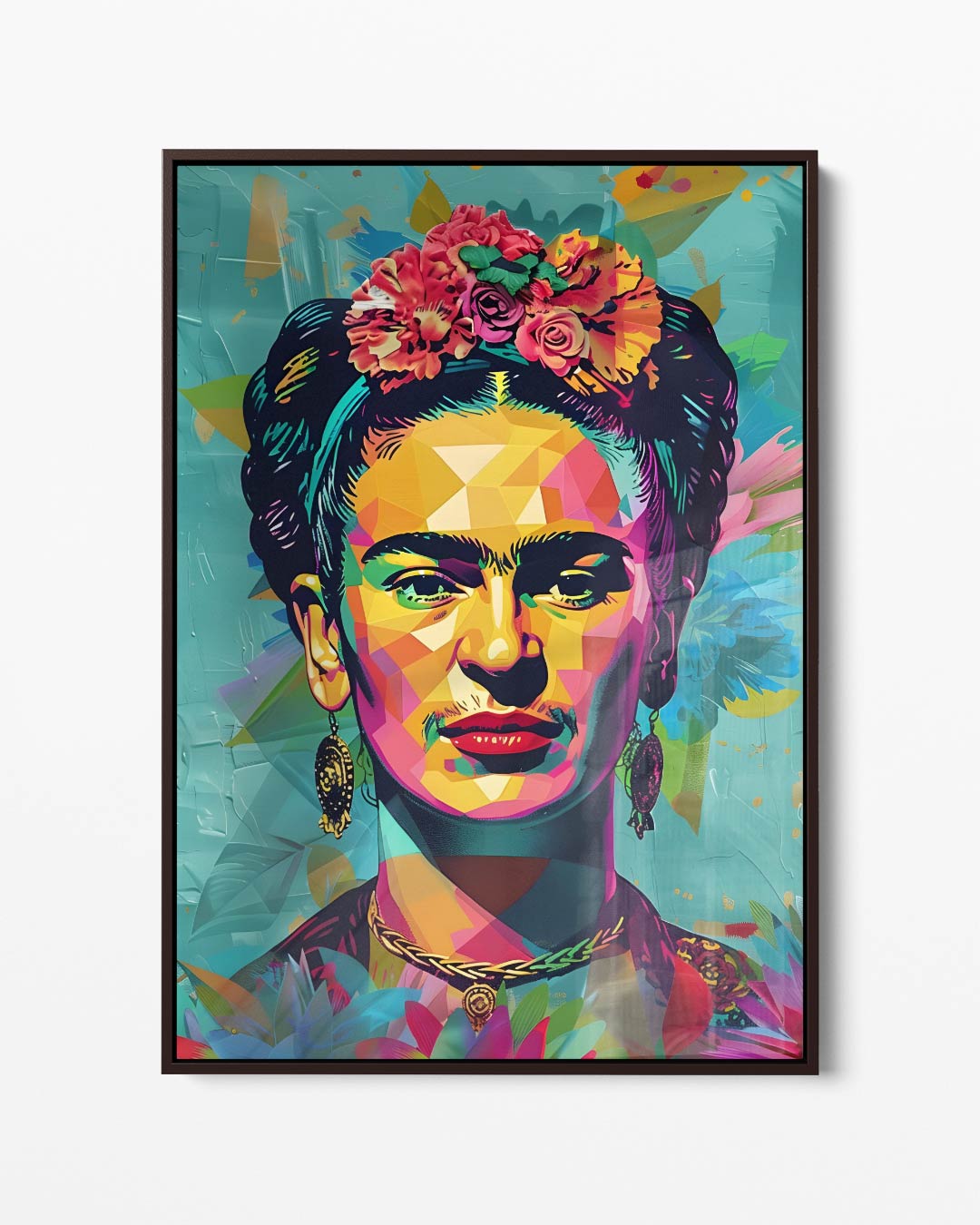 Kleurrijk Portret Kunstwerk Kunstwerk-canvas-dibond-plexiglas-wanddecoratie-WallArtistic