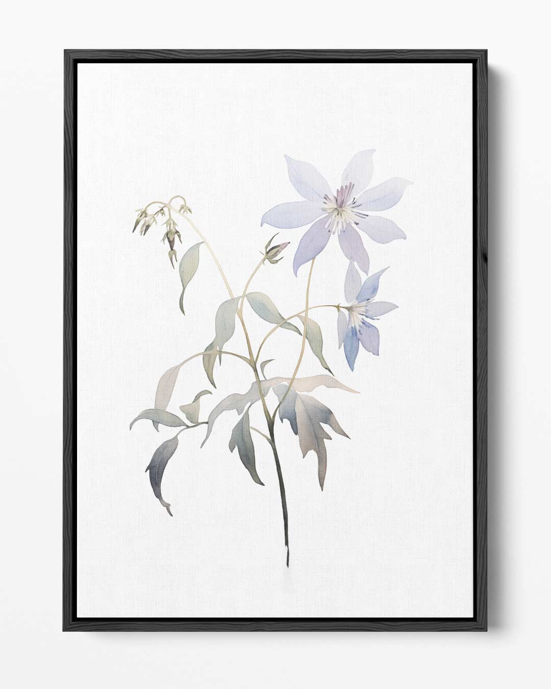 Prachtige Bloemen in Lichte Waterverf Kunstwerk-canvas-dibond-plexiglas-wanddecoratie-WallArtistic