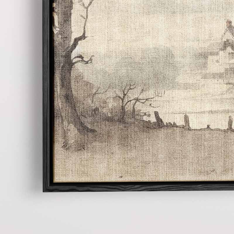 Rustiek Landelijk Tafereel Kunstwerk-canvas-dibond-plexiglas-wanddecoratie-WallArtistic