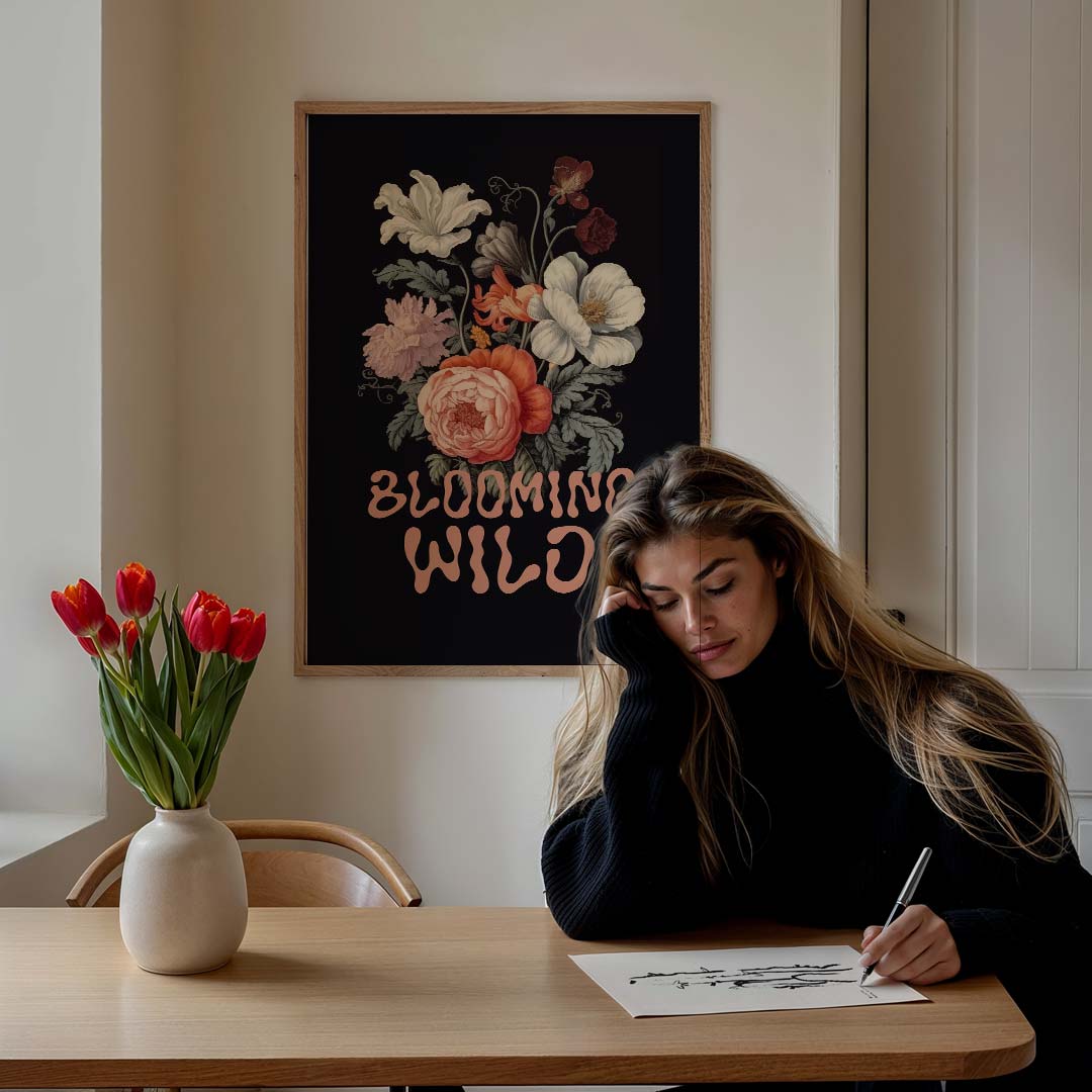 Blooming Wild Bloemenposter-WallArtistic