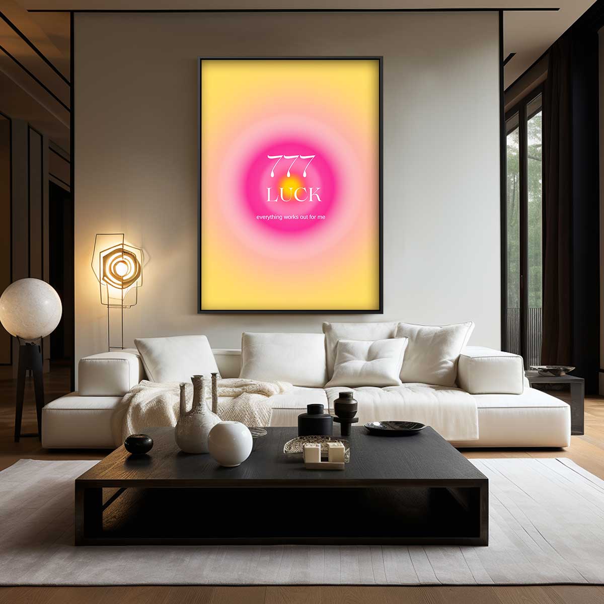 Magisch 777 Geluksontwerp Kunstwerk-canvas-dibond-plexiglas-wanddecoratie-WallArtistic