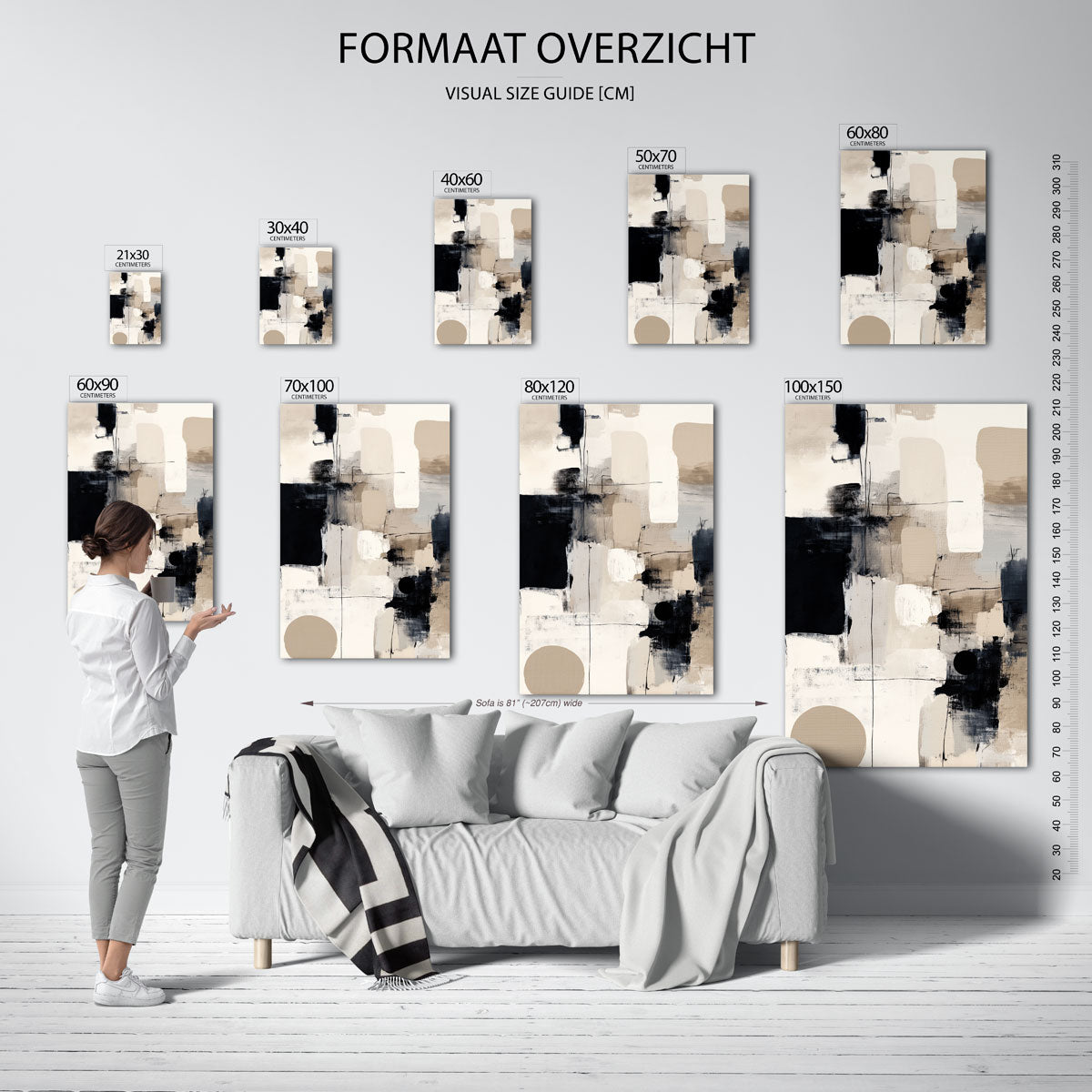 Abstracte vormen Poster