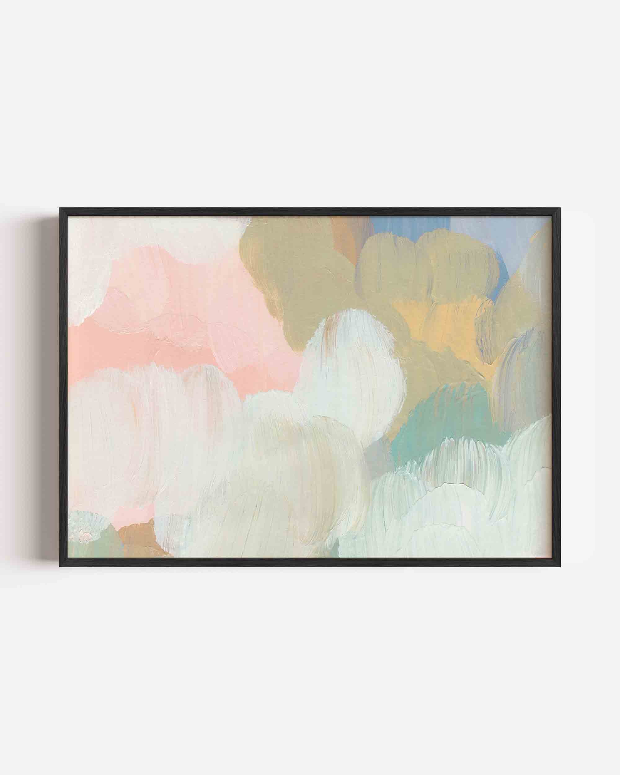 Abstracte pastelkleuren Poster