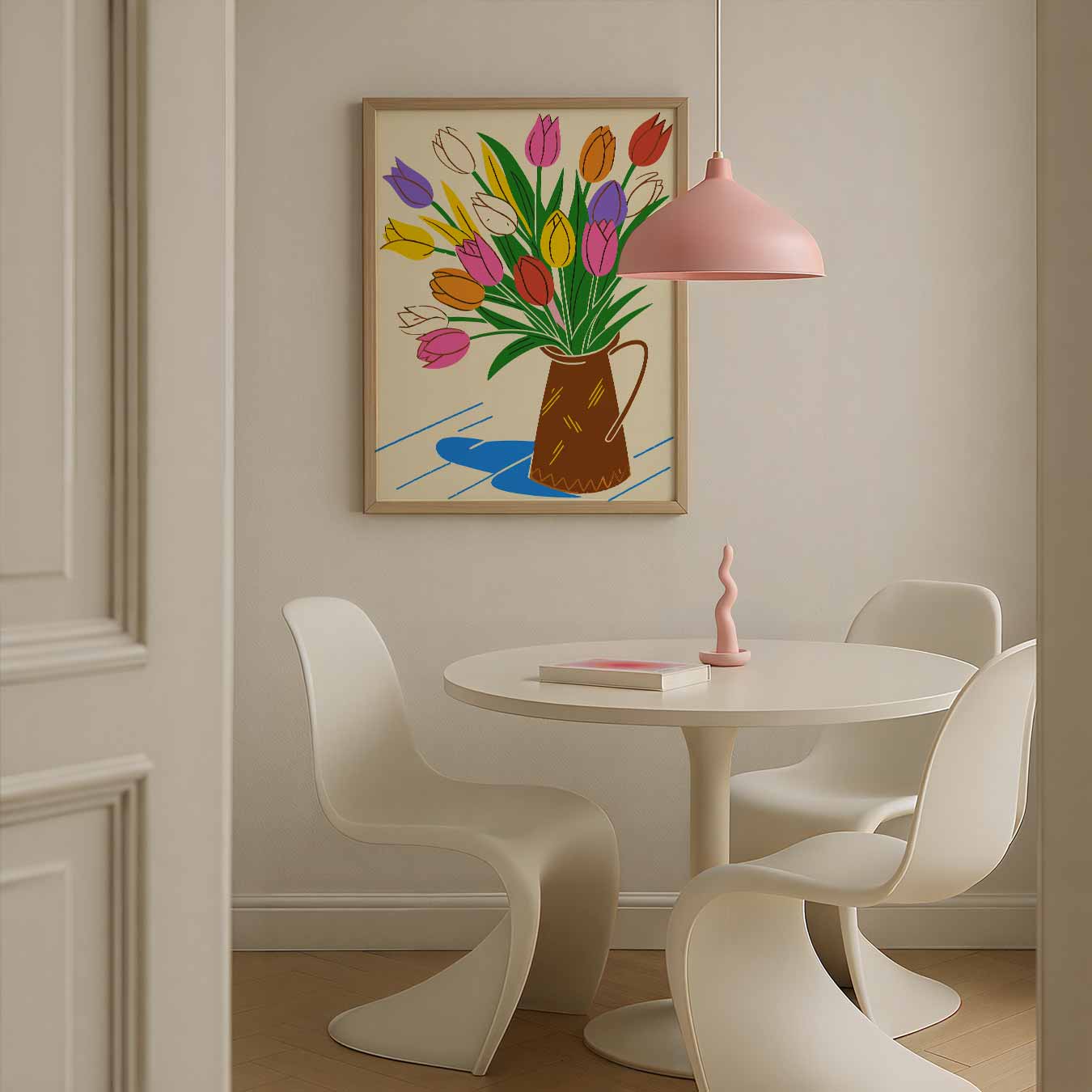 Vrolijke Tulpenposter