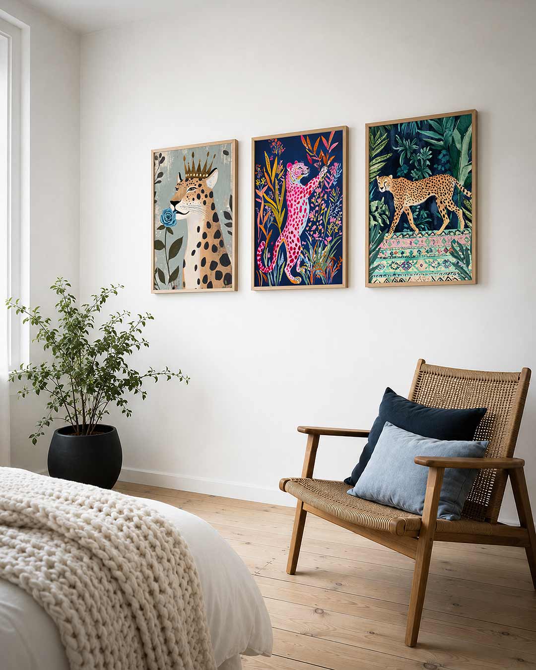 Kroon en bloem Posterset