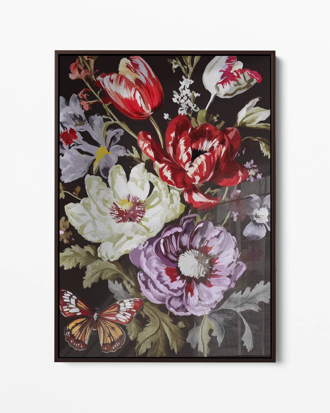 Bloemenpracht in Vintage Stijl Kunstwerk-canvas-dibond-plexiglas-wanddecoratie-WallArtistic