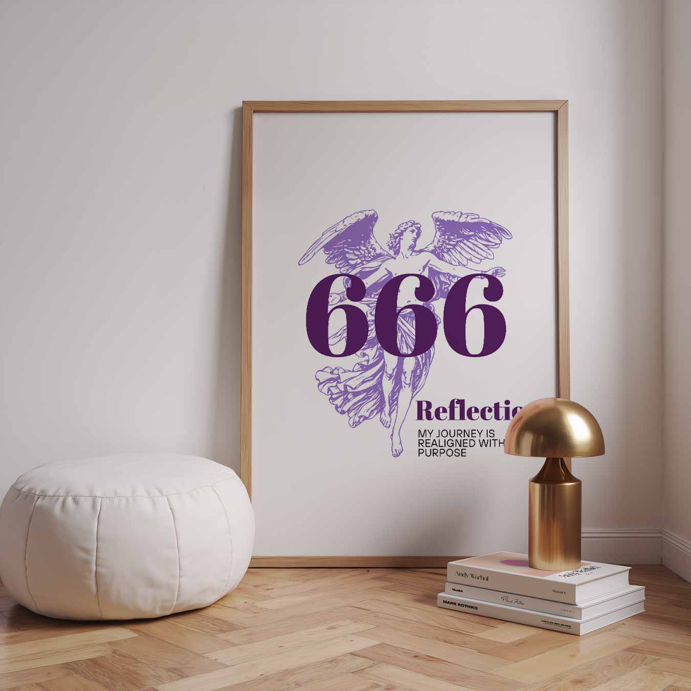 Engel met Inspirerende Boodschap Poster