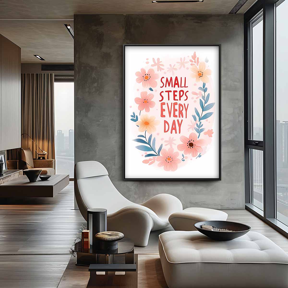 Motiverend Bloemenkunstwerk Kunstwerk-canvas-dibond-plexiglas-wanddecoratie-WallArtistic