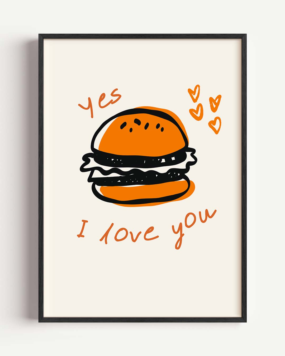 Liefdevolle Burger Poster