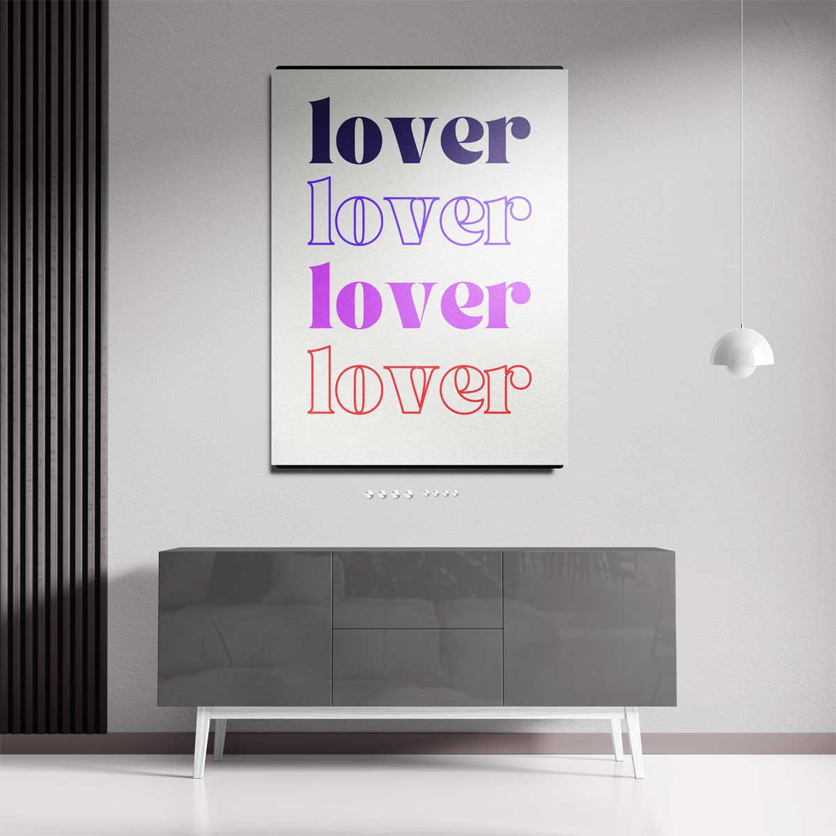 Kleurrijke Typografie Kunstwerk-canvas-dibond-plexiglas-wanddecoratie-WallArtistic