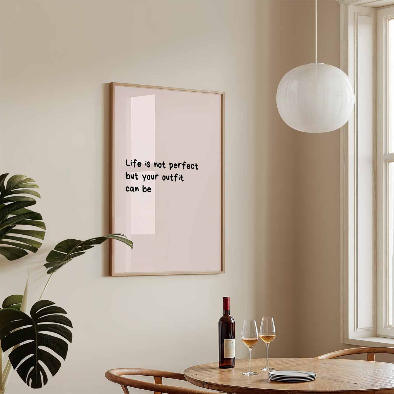Inspirerende Outfit Quote Poster