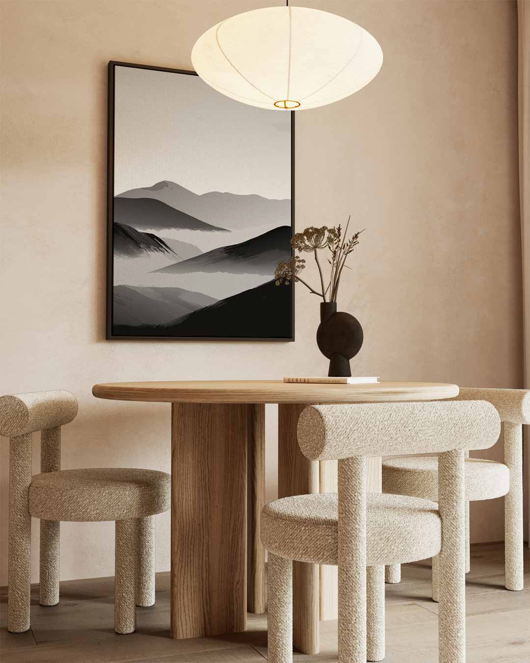 Rustige Berglandschappen Kunstwerk-canvas-dibond-plexiglas-wanddecoratie-WallArtistic