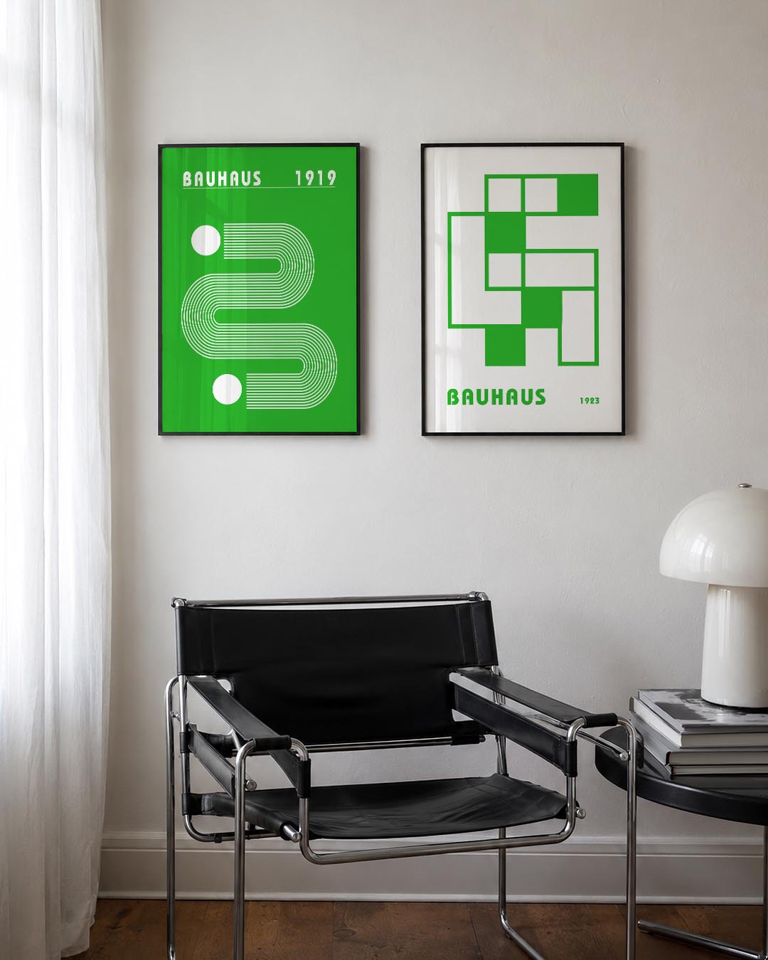 Lijnen en cirkel Posterset