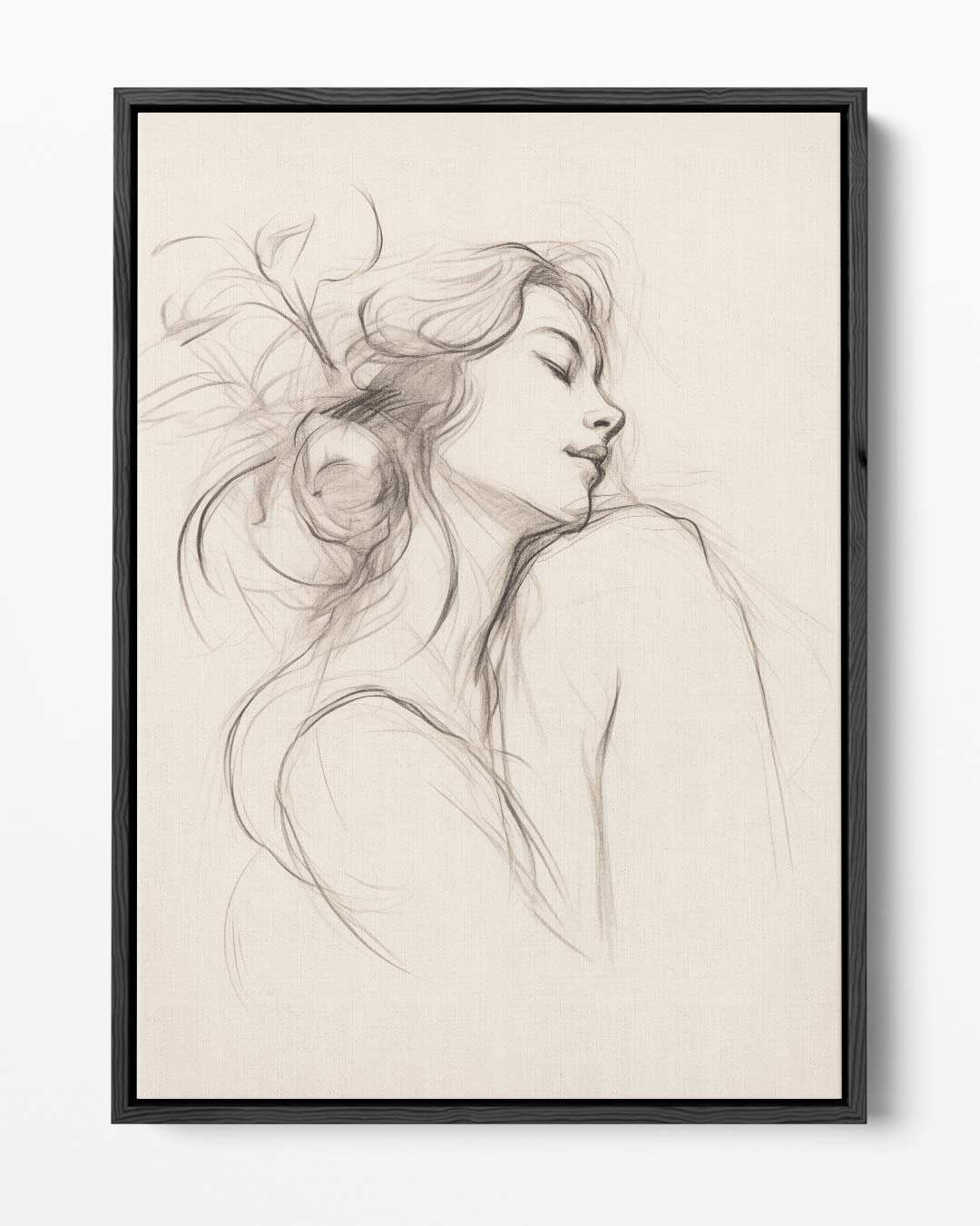 Dromerige Schemerschets Kunstwerk-canvas-dibond-plexiglas-wanddecoratie-WallArtistic