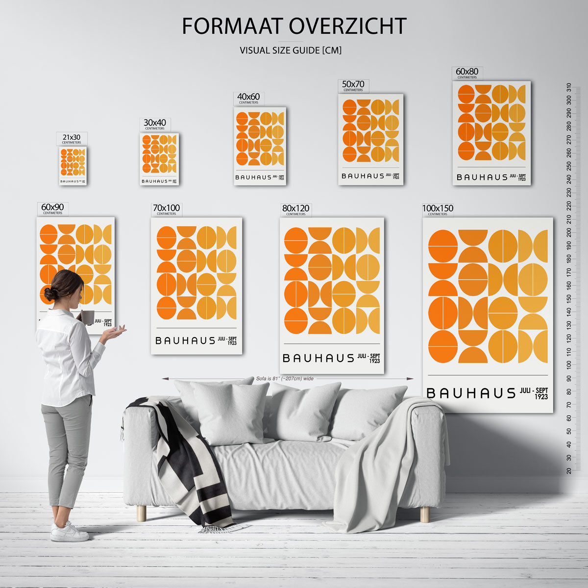 Vormritme en kleur Poster