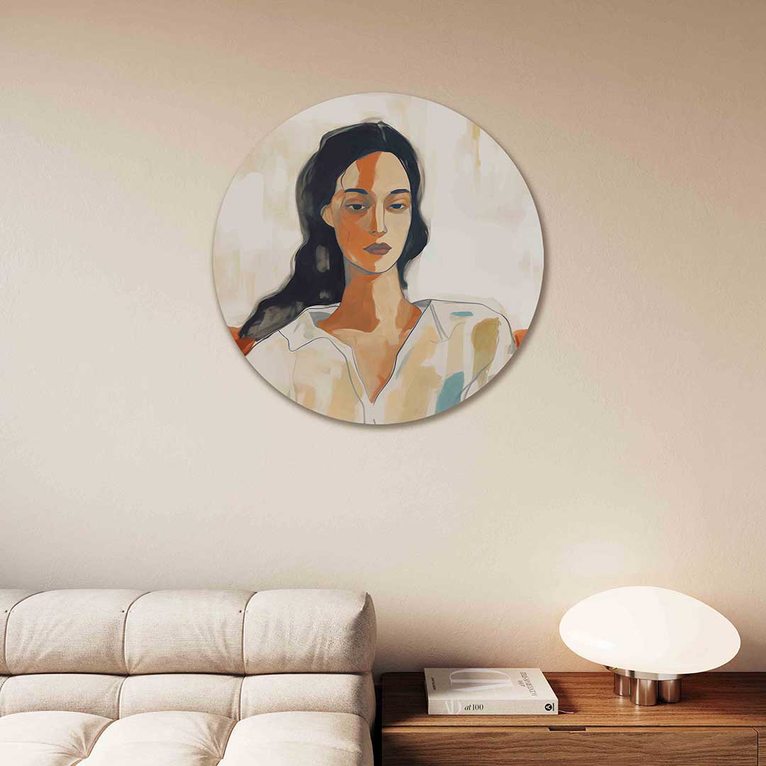 Vrouwelijk portret Muurcirkel