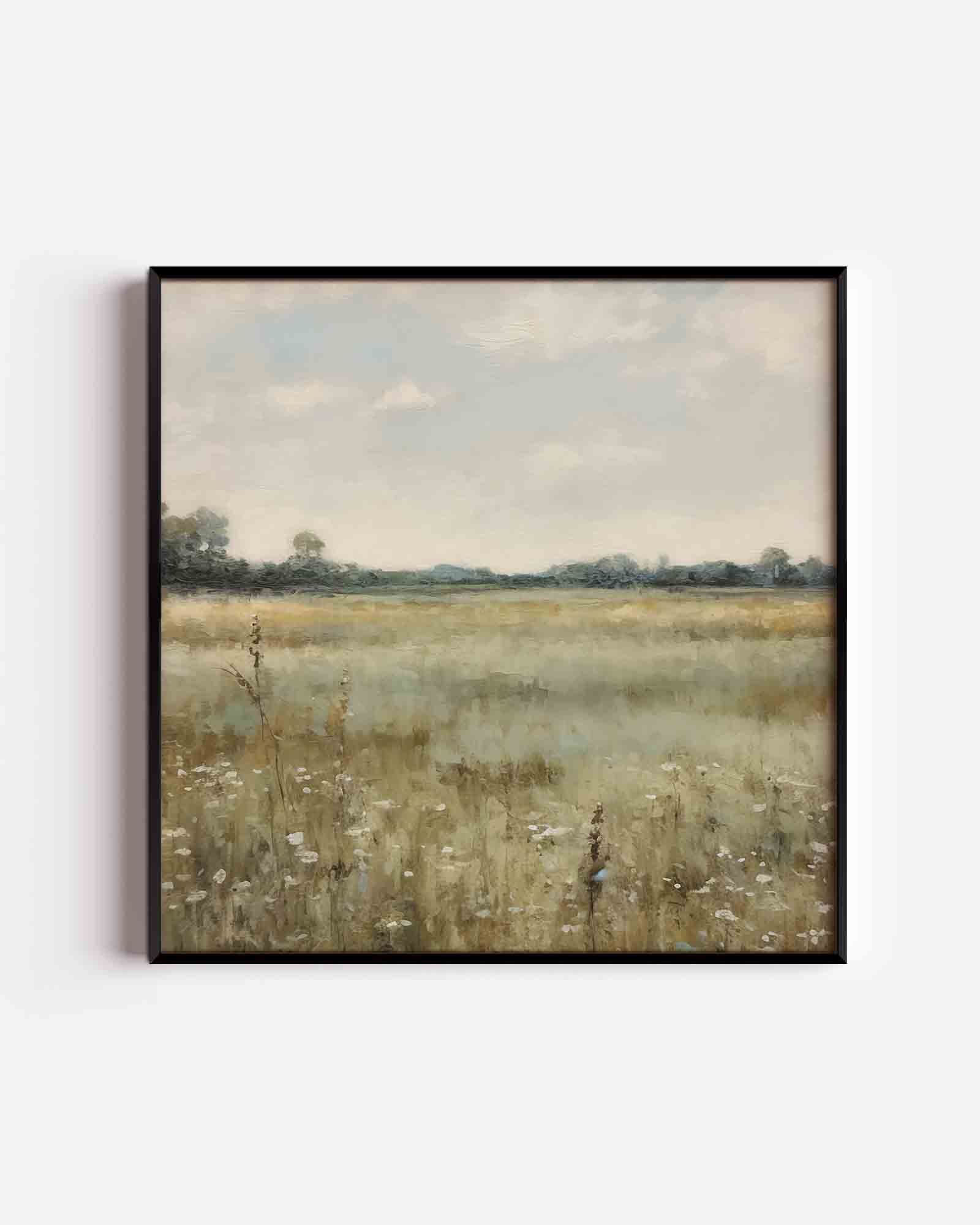 Landschap met bloemen Poster