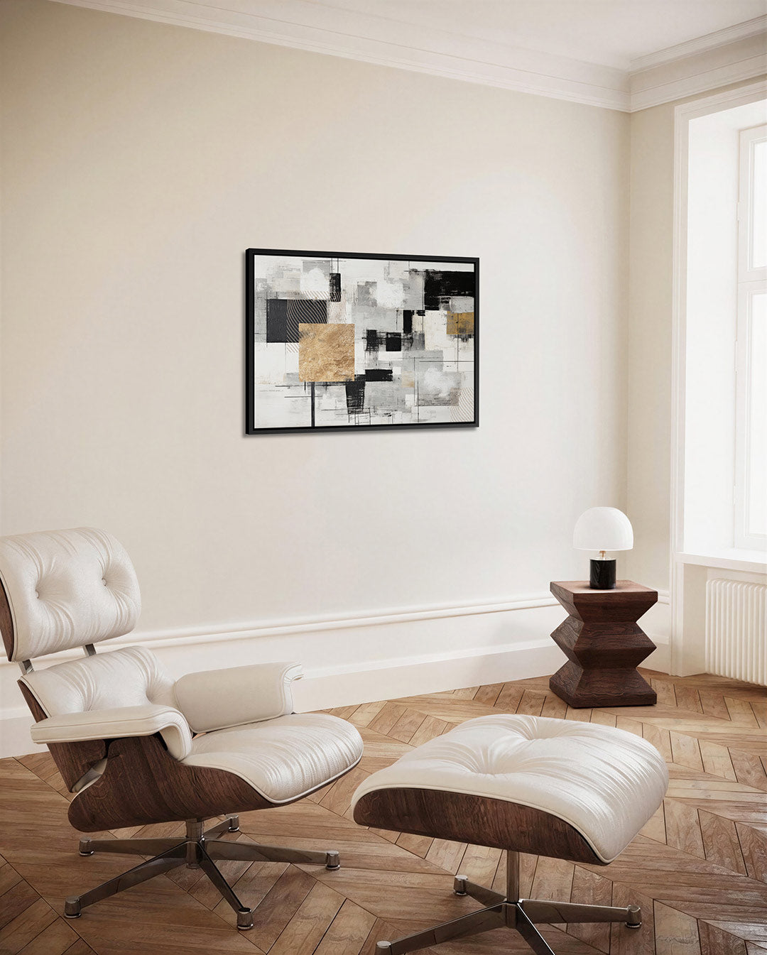 Geometrische compositie Kunstwerk