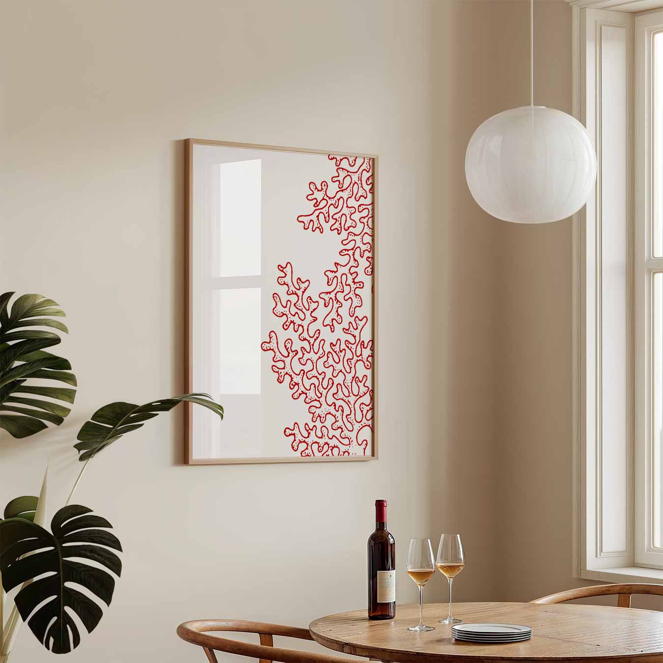 Rode Koralen Kunstposter