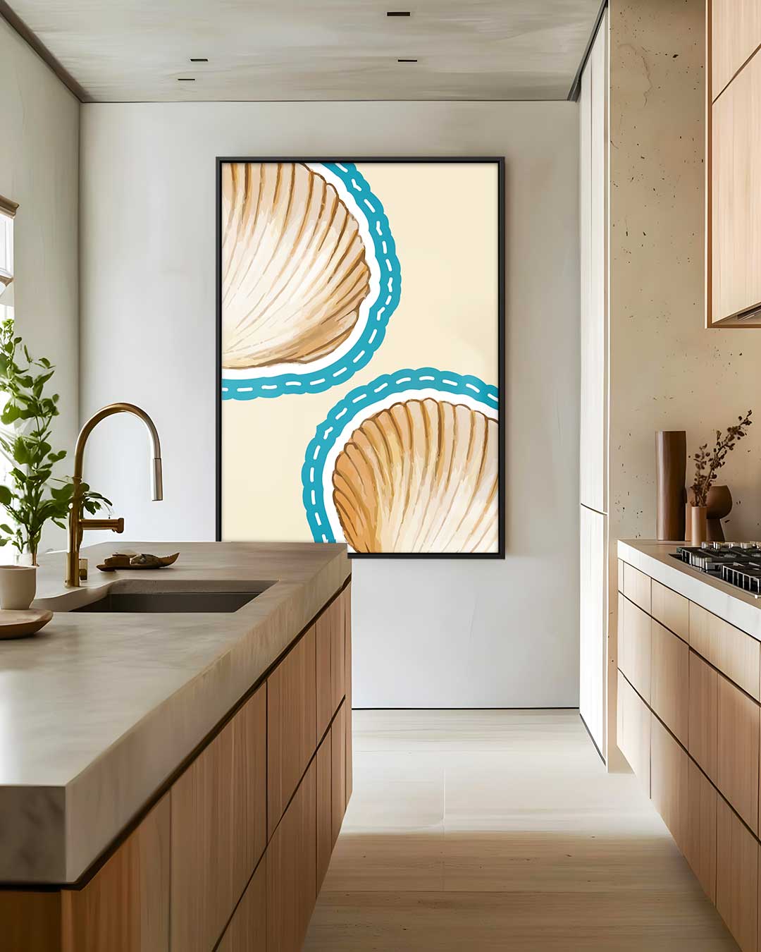 Schelpensymfonie Kunstwerk-canvas-dibond-plexiglas-wanddecoratie-WallArtistic