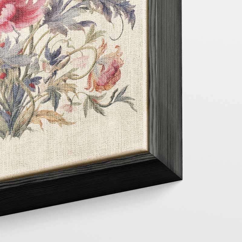 Bloemenpracht met Vlinder Kunstwerk-canvas-dibond-plexiglas-wanddecoratie-WallArtistic
