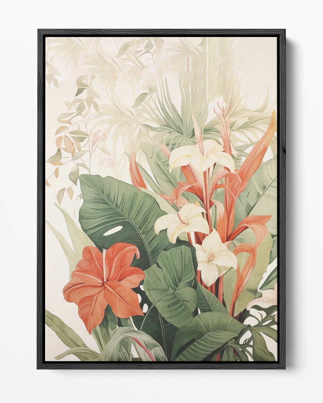 Tropische Bloemenpracht Kunstwerk-canvas-dibond-plexiglas-wanddecoratie-WallArtistic