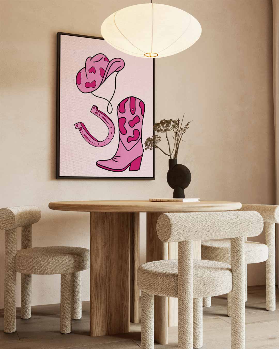 Cowboy Glamour Kunstwerk-canvas-dibond-plexiglas-wanddecoratie-WallArtistic