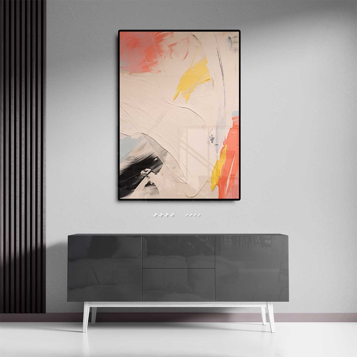 Kleurrijke Expressie op Canvas Kunstwerk-canvas-dibond-plexiglas-wanddecoratie-WallArtistic