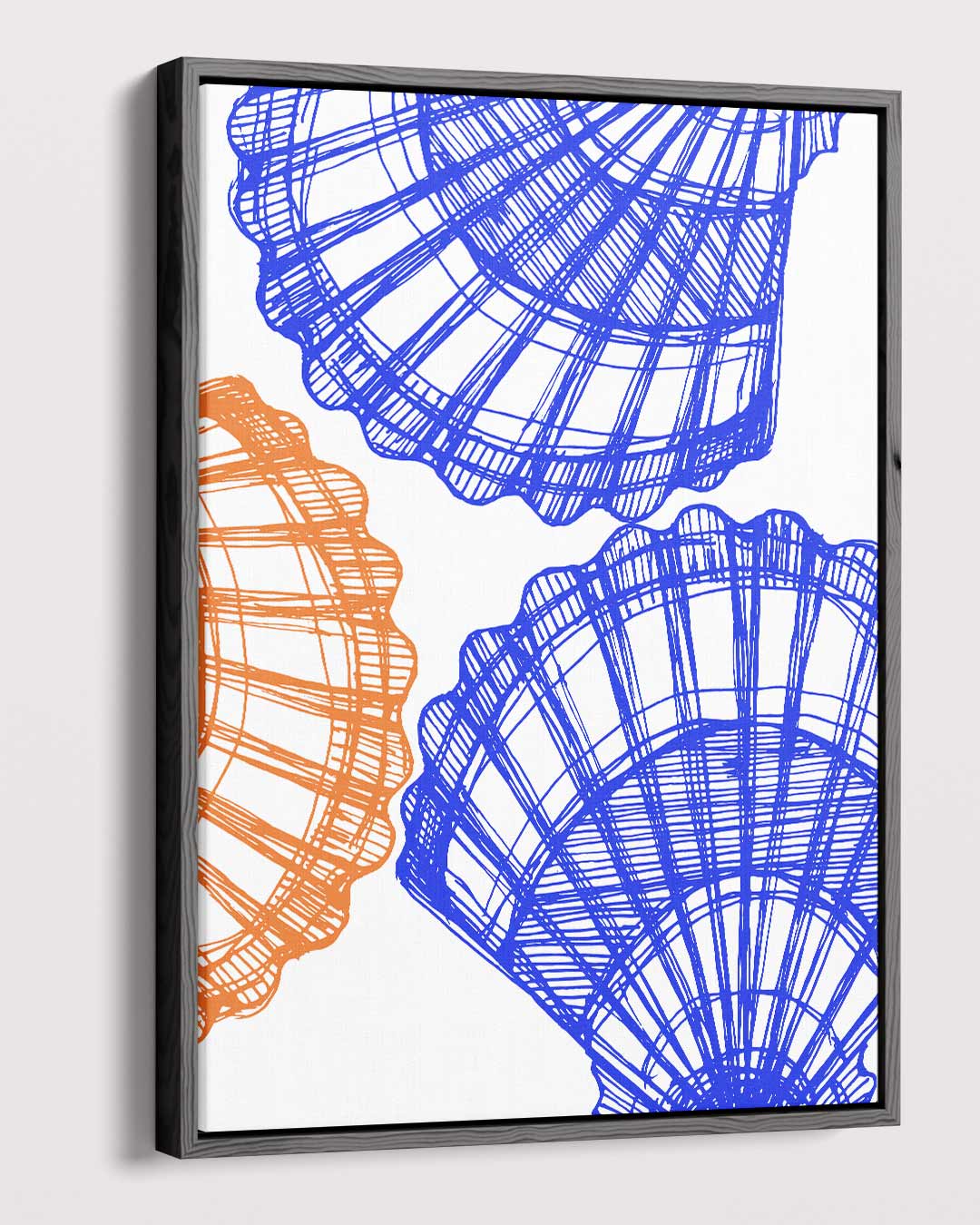 Zomerse Schelppatronen Kunstwerk-canvas-dibond-plexiglas-wanddecoratie-WallArtistic