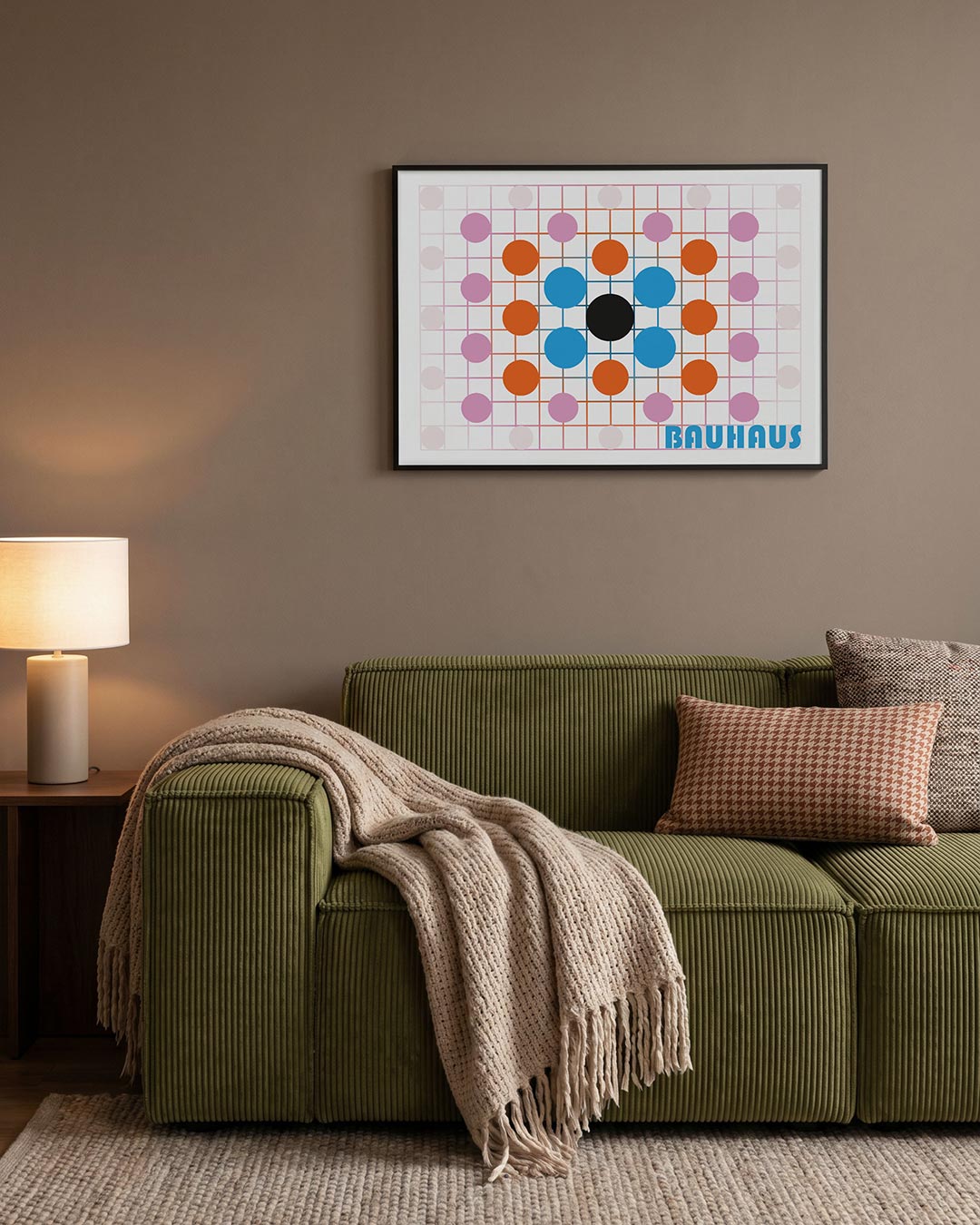 Cirkelritme en lijnen Poster