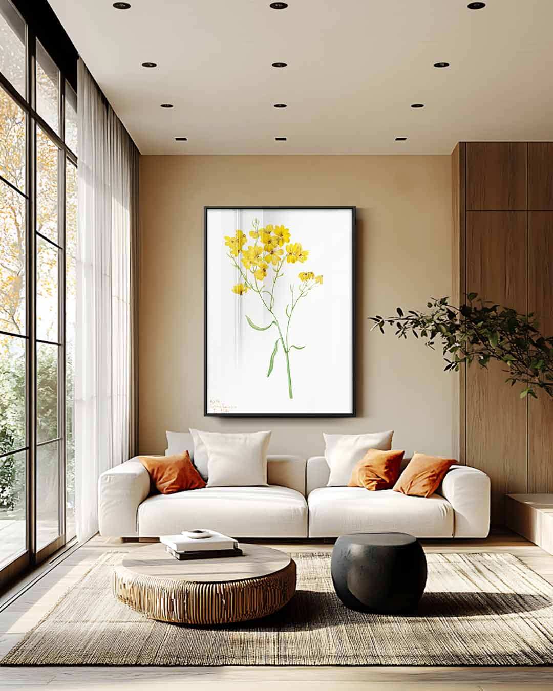 Zonneschijn in Bloei Kunstwerk-canvas-dibond-plexiglas-wanddecoratie-WallArtistic