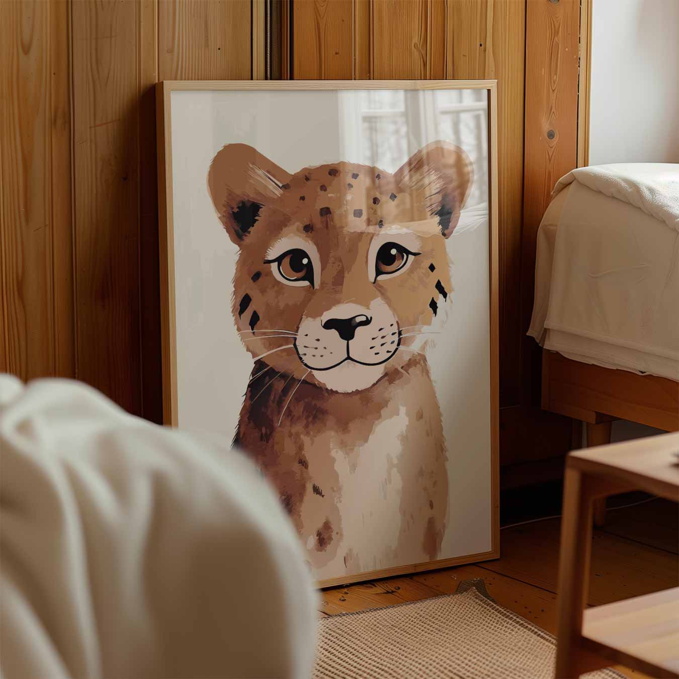 Schattige Cheetah Poster