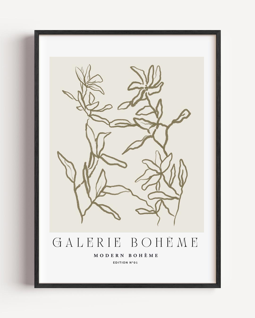 Moderne Boho Bloemen Poster-WallArtistic