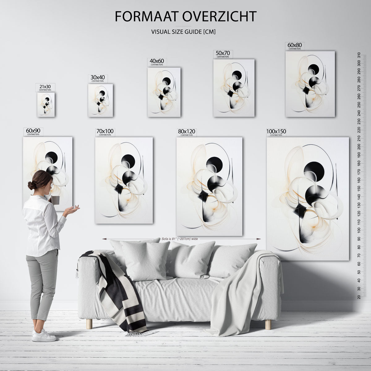 Abstracte vormen Poster