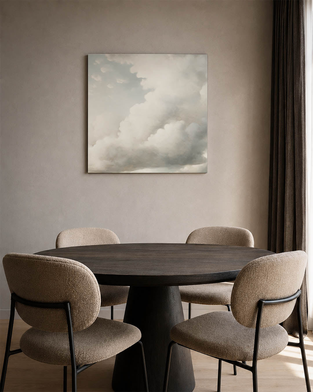 Dromerige wolkenlucht Kunstwerk