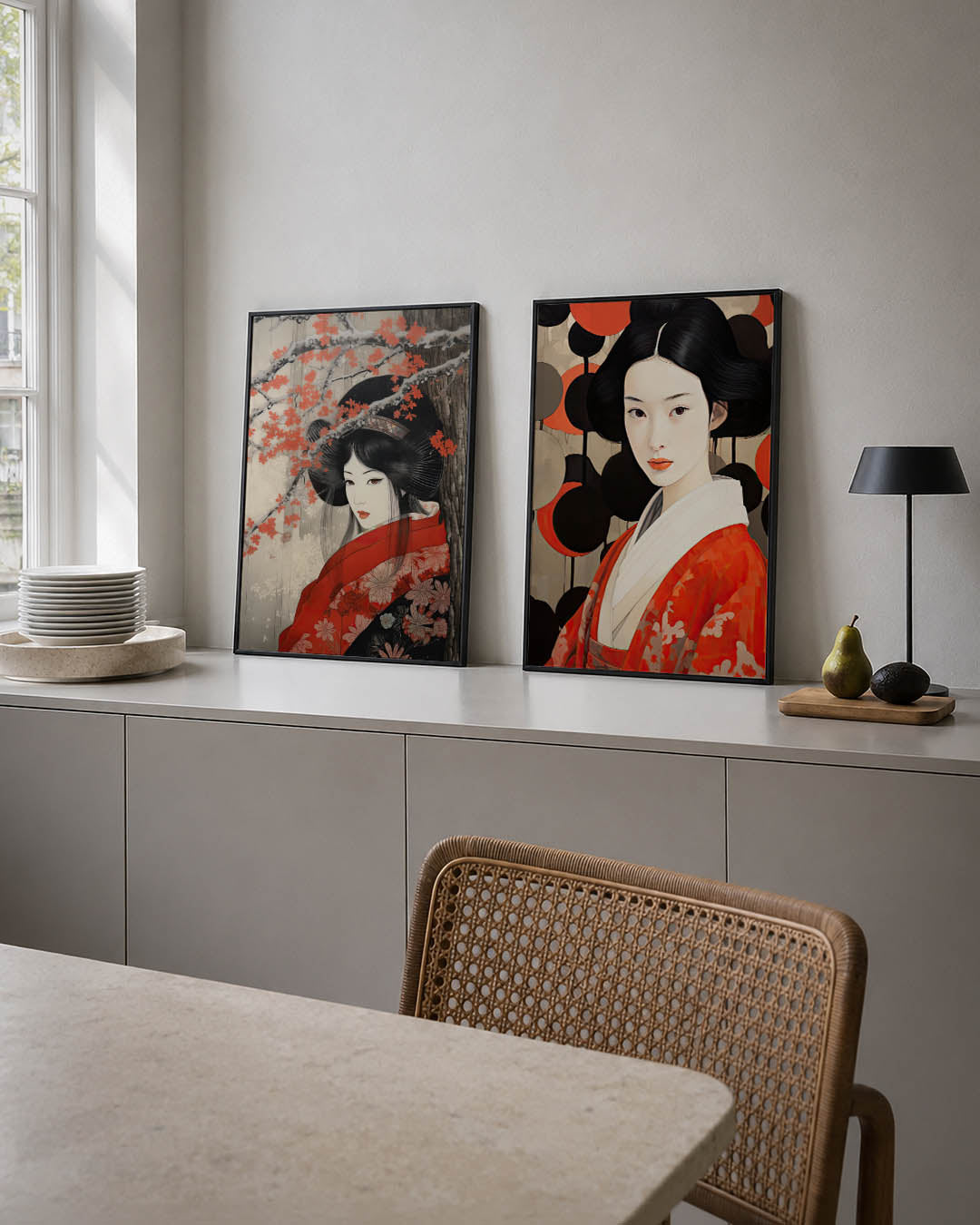 Bloesem en elegantie Posterset