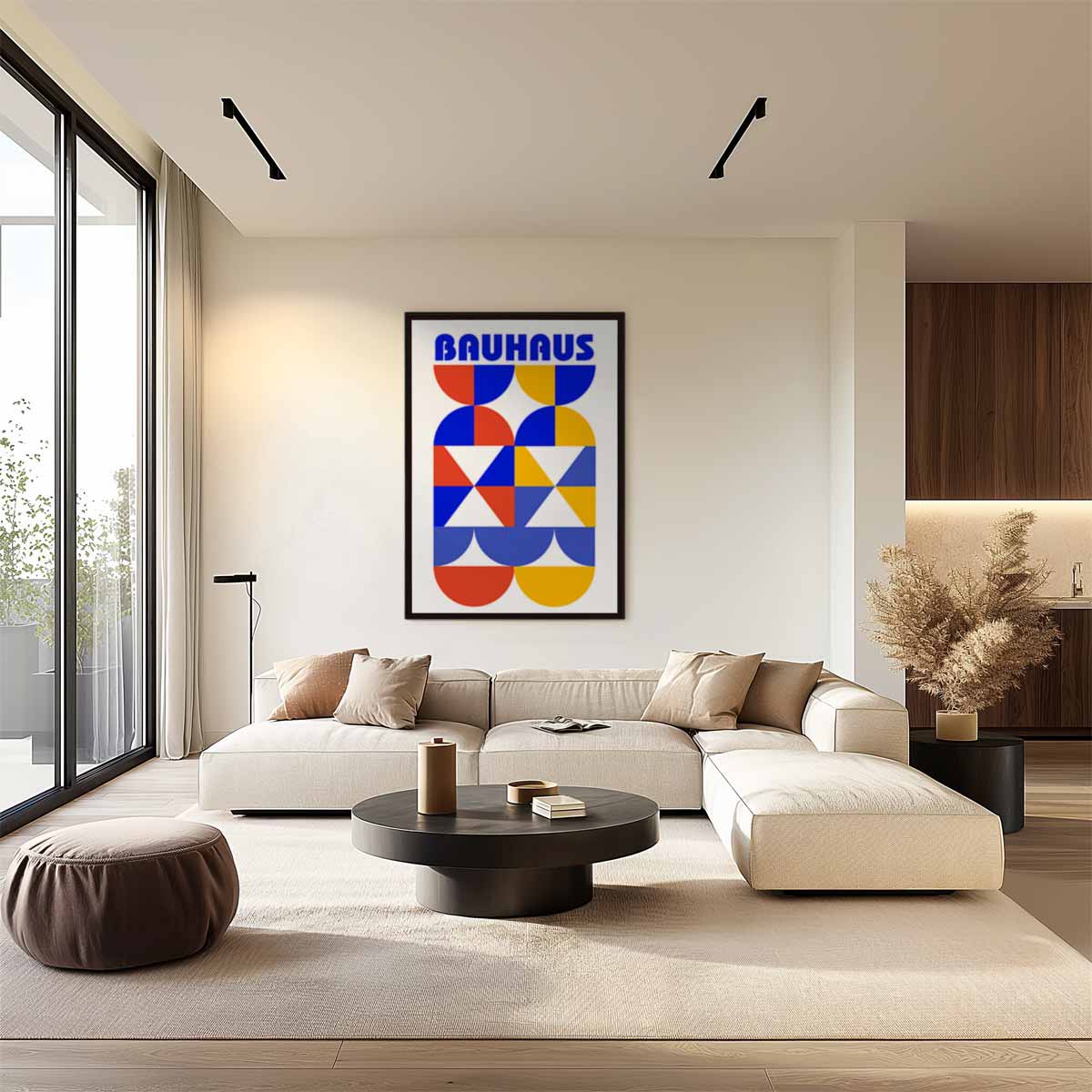 Bauhaus Geometrische Kunst Kunstwerk-canvas-dibond-plexiglas-wanddecoratie-WallArtistic