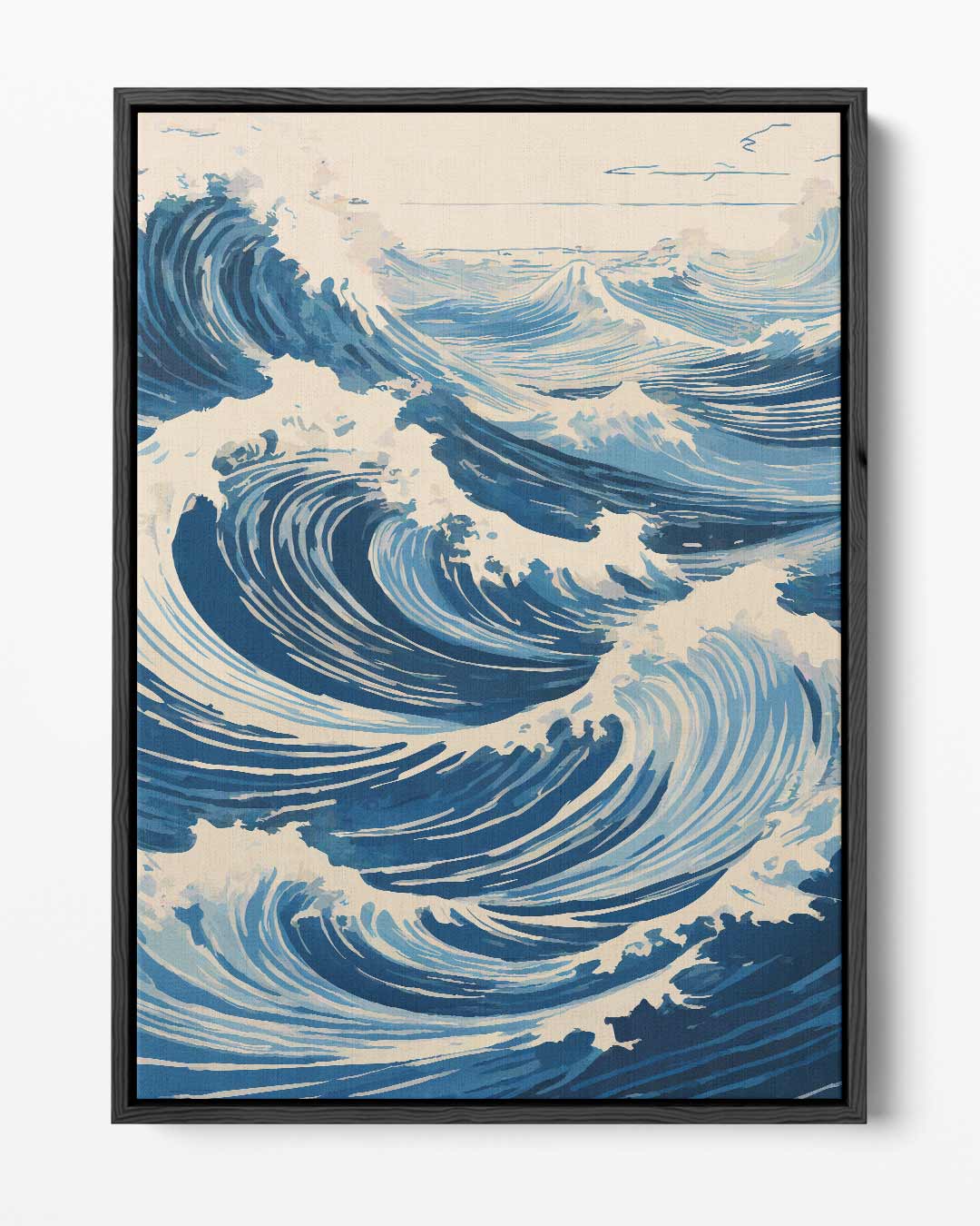 Krachtige Golfbewegingen Kunstwerk-canvas-dibond-plexiglas-wanddecoratie-WallArtistic