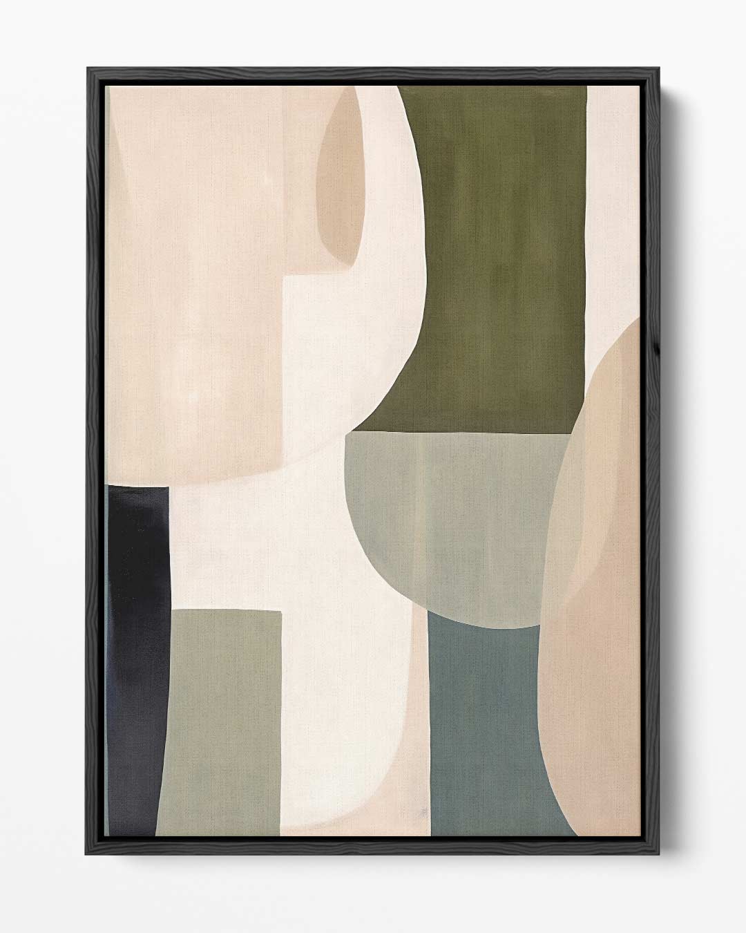 Abstracte Harmonie in Aardetinten Kunstwerk-canvas-dibond-plexiglas-wanddecoratie-WallArtistic