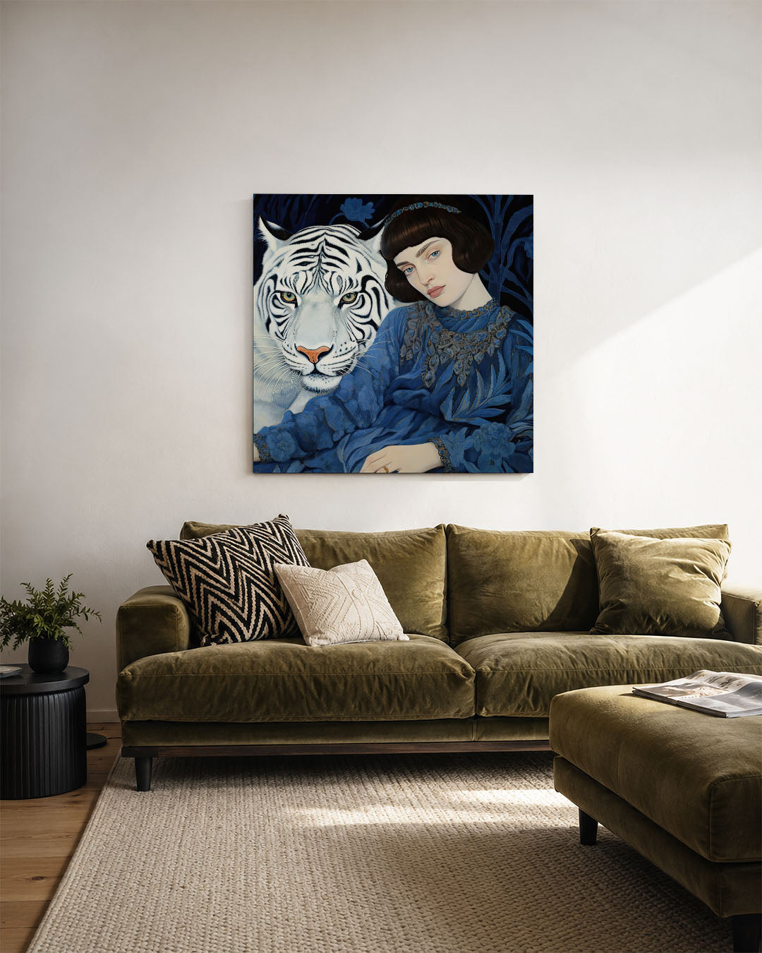 Dromerige tijger Kunstwerk