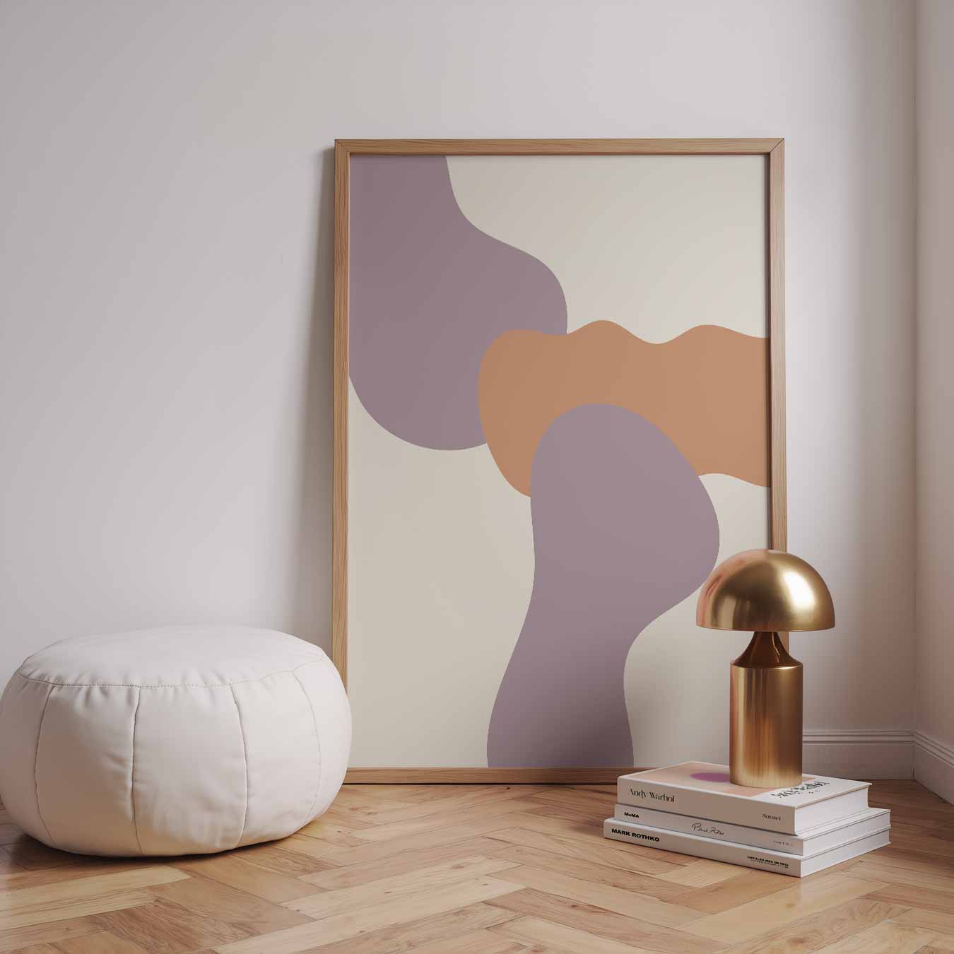 Vloeiende Abstracte Kunstposter