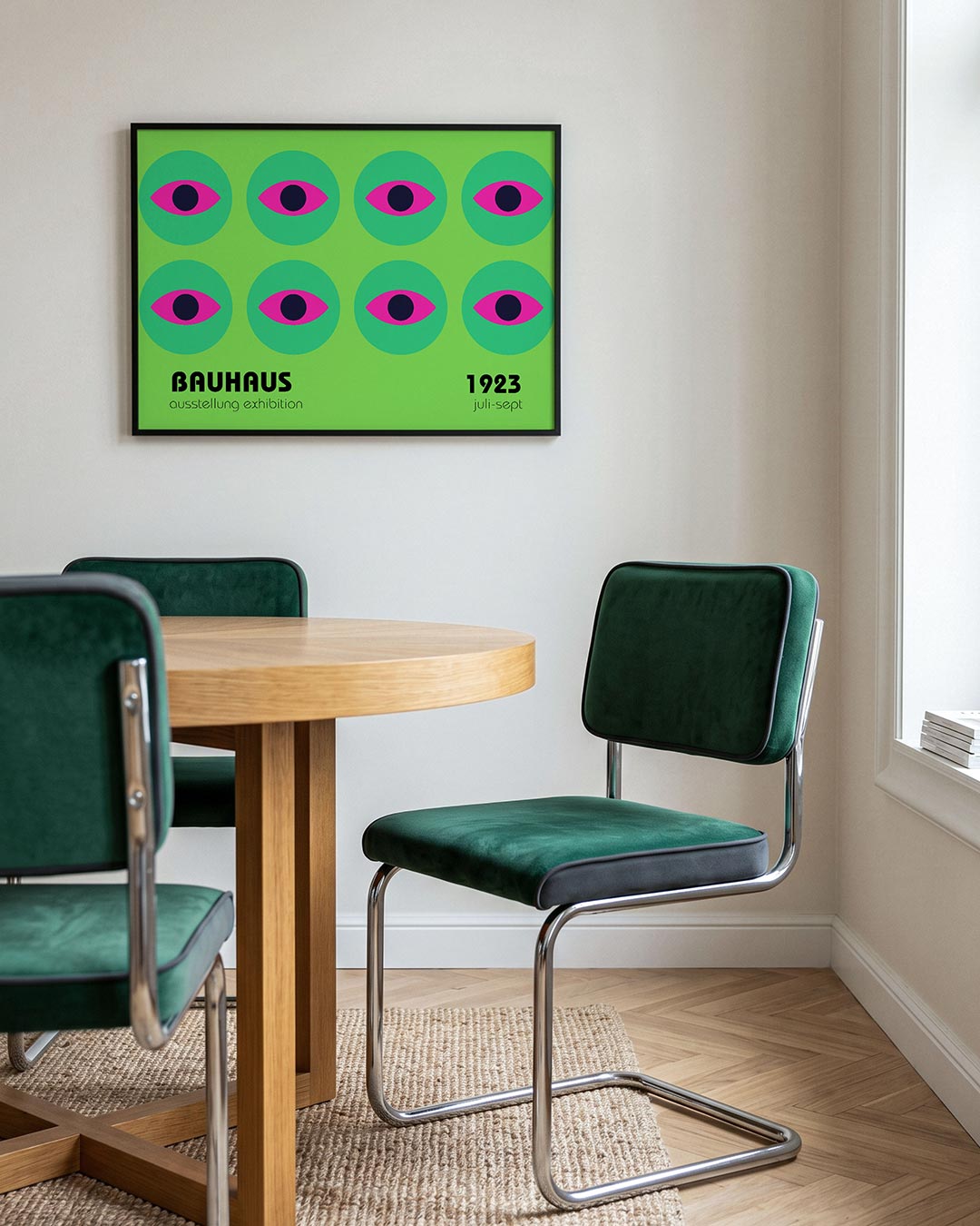 Oogvormen en cirkelritme Poster