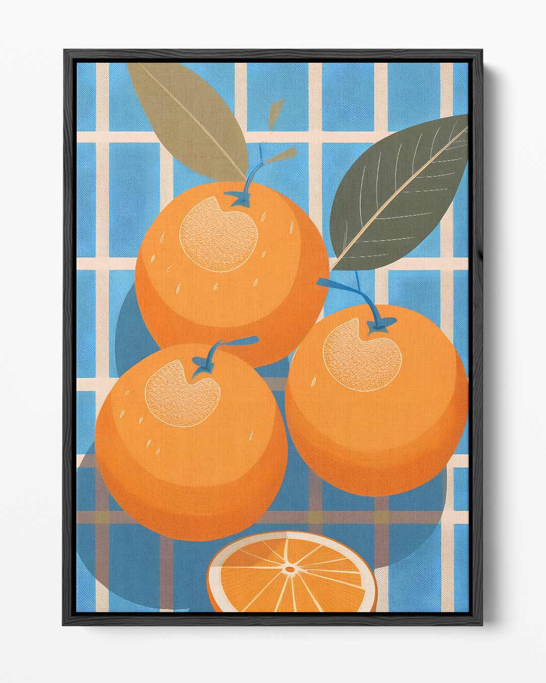 Fruitige Oranjes Kunstwerk-canvas-dibond-plexiglas-wanddecoratie-WallArtistic