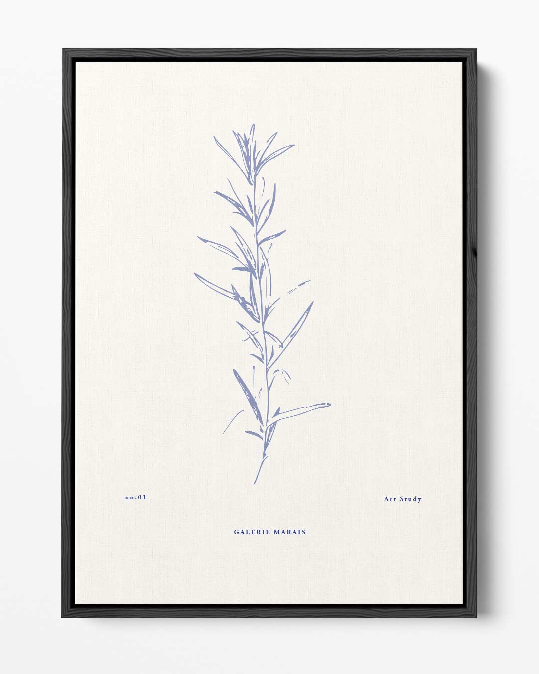 Botanische Blauwdruk Kunstwerk-canvas-dibond-plexiglas-wanddecoratie-WallArtistic