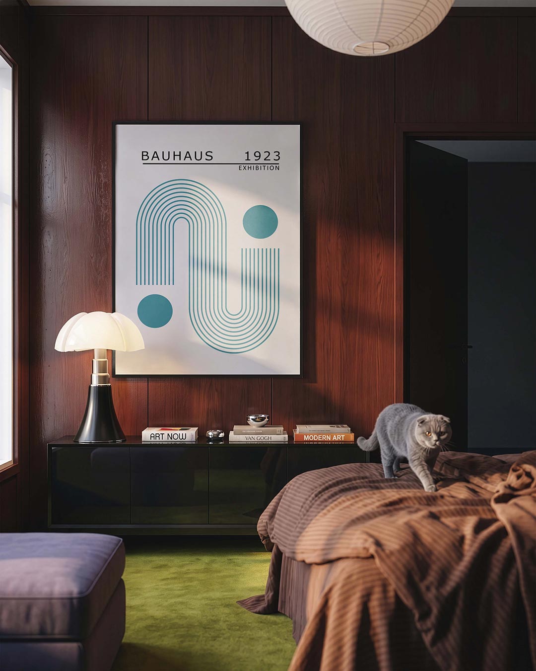 Lijnen en cirkels Poster