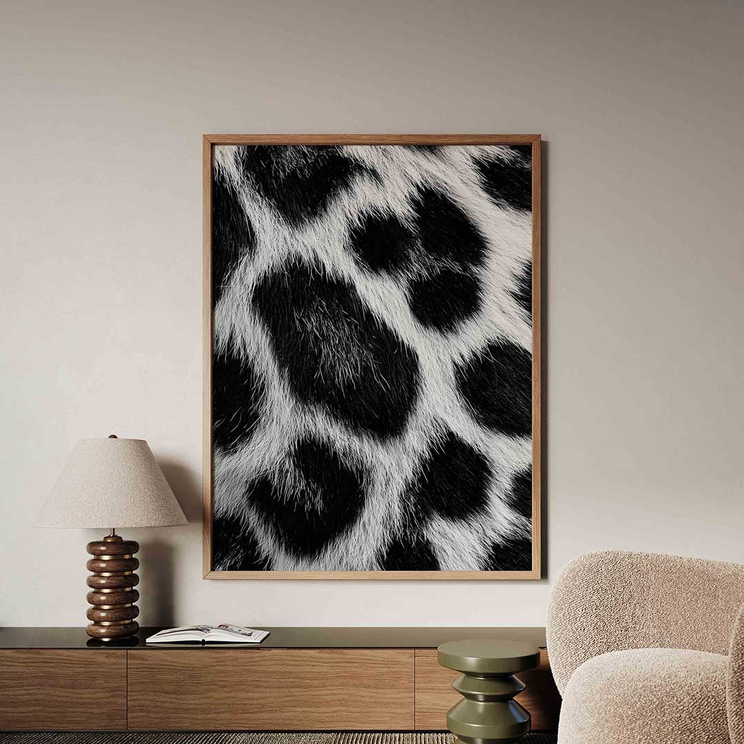 Zwart witte vacht Poster
